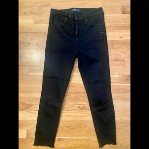 Abercrombie High Rise Black Skinny Jeans